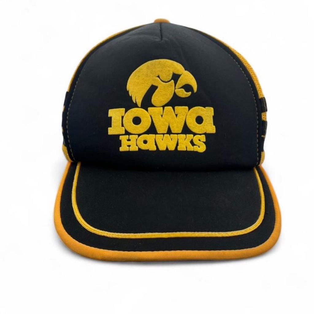 Vintage Iowa Hawks 80s Trucker Snapback Hat Vintage Iowa Hawks 80s Trucker Snapback Hat